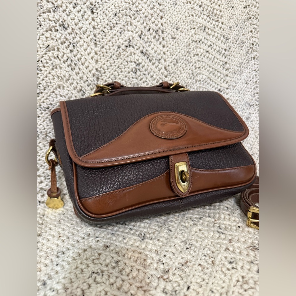 Vintage Dark Chocolate Brown Dooney and Bourke Carrier